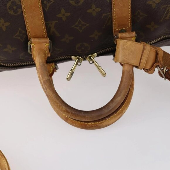 LOUIS VUITTON Monogram Keepall Bandouliere 45 Boston Bag M41418 LV Auth 135131 - Picture 8 of 16